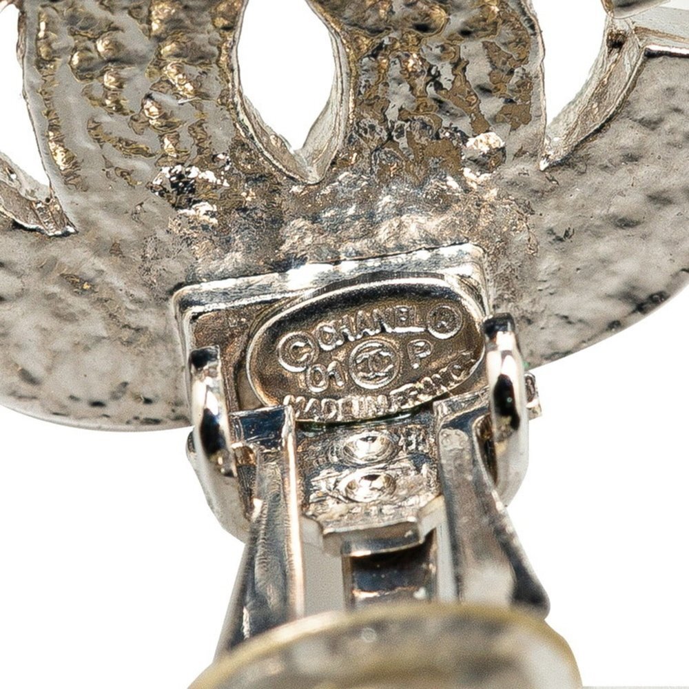 CHANEL Authentic Gold Logo Earrings - Picture 4 of 5